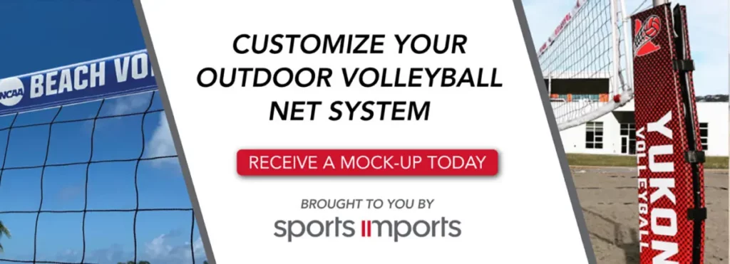 Custom volleyball top net tapes