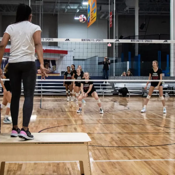 Volleyball Coaches Box - 24 Inch - In Use